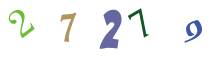 Opište číslice z obrázku.